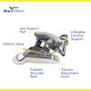 Cervical Neck Air Traction Collar and Stretcher- Relief for Neck and Shoulder Pain, Tension, Strain, or Pinched Nerves, Plus Improves Spine Alignment and Posture; Fully Adjustable by Brace Direct view 3