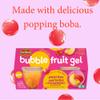 Del Monte Bubble Fruit Gel Peaches and Boba in Strawberry Flavored Gel, 4.5oz (24 Count) | Real Fruit & Popping Boba Pearls, Lunch Snacks, Fruit Cups view 3