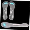 minkissy Women Gel Insoles for High Heels Soft Padded Arch Support and Anti-Slip Design Reduces Friction and Pain Fits All for Sandals and Dress Shoes Blue and White view 3
