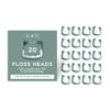Slate Flosser Refills - Reusable Woven Floss, PFAS-Free, Non-Toxic Dental Floss | Fits Slate Electric Flosser w/Tongue Scraper & Gum Sweeps | 20-Pk Green Thin Floss Heads view 1