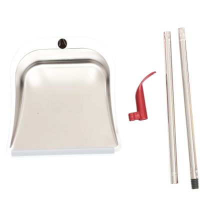 DECHOUS Made of High-Class Plastic Stainless Steel Stoop Dustpan Handle Home Dustpan Cleaning Refuse Container