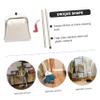 DECHOUS Made of High-Class Plastic Stainless Steel Stoop Dustpan Handle Home Dustpan Cleaning Refuse Container view 3