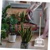 DECHOUS Made of High-Class Plastic Stainless Steel Stoop Dustpan Handle Home Dustpan Cleaning Refuse Container view 4
