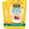 COACH'S OATS Organic Whole Grain Oatmeal (48 oz) Pack of 2 | Cracked n Toasted | Quick-Cooking, Steel Cut Texture | Heart-Healthy, Delicious Breakfast | Microwavable, Stovetop, Overnight Oatmeal view 1