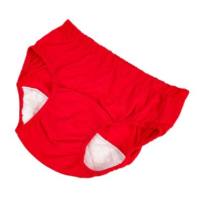 NineLife Basics 40cc Outdoor Care Diaper for Adults Breathable Leakproof Comfortable for Travel and Daily Activities XXL Easy to Wear and Remove Red