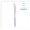 Boardwalk Heavyweight Wrapped Polypropylene Cutlery, Knife, White, 1,000/Carton view 3