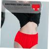 NOLITOY 40cc Portable Breathable Adult Diaper for Care Comfortable Elastic Underwear for Elderly Easy to Wear for Outdoor Use XXL Red view 4