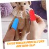 minkissy 12pcs Silicone Finger Protectors Non- Household Finger Covers for Safe Tool Use Candy Color Thumb Guards Comfortable Reusable for Crafts and Cooking view 4