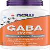 Now Supplements GABA 500 mg Capsules, Premium GABA Supplement for Stress Relief, Vegetarian, Vegan, and Kosher Friendly, Ideal for Balanced Brain Function*, 300 Capsules view 1