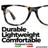 GrinderPUNCH GrinderPUNCH Blue Light Reading Glasses High Magnification Strong Reading Power Readers For Men Woman (Tortoise Tide 1.00) view 3
