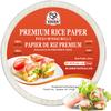 52USA Fresh Spring Roll Wrappers & Dumplings - 34 Sheets, Gluten-Free Wonton Wraps, Vegan, Low Carb, Vietnamese Rice Wraps (Round, 22cm) view 1
