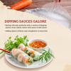 52USA Rice Paper, 3 Pack, Rice Paper Wrappers, Fresh Spring Roll Wrappers & Dumplings-102 Sheets, Gluten-Free Wonton Wrappers, Vegan, Low Carb, Vietnamese Rice Wraps (Round, 22cm) view 4