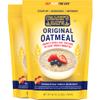 COACH'S OATS Whole Grain Oatmeal (48 oz) Pack of 2 | Cracked n Toasted | Quick-Cooking, Steel Cut Texture | Heart-Healthy, Delicious Breakfast | Microwavable, Stovetop, Overnight Oatmeal view 1
