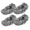 2pairs Multi-use Mop Socks Reversible Chenille Mop Slippers Washable for Easy Floor Cleaning view 1