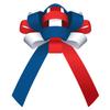 Premium Patriotic Giant Car Bow - 30" Wide Shiny Vinyl Bow with Two 30" Long X 4 " Wide Tails - Weather-Resistant, Waterproof, Magnetic Base Bow for Indoor Outdoor Use - Pack of 2 view 1