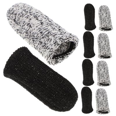 NOLITOY 20pcs Cut Resistant Finger Sleeves Durable Multi-Function Finger Protectors for Household Use Easy to Wear Washable for Crafting Cooking and Gardening