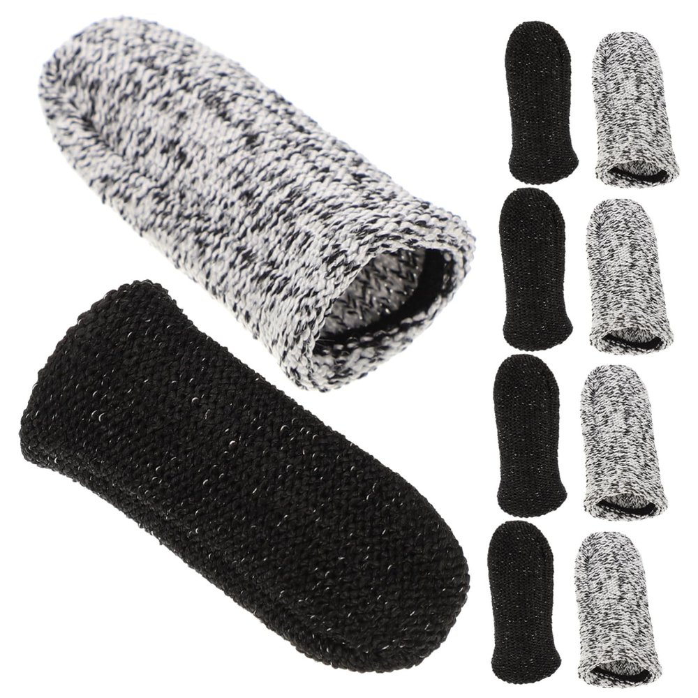 NOLITOY 20pcs Cut Resistant Finger Sleeves Durable Multi-Function Finger Protectors for Household Use Easy to Wear Washable for Crafting Cooking and Gardening