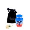 Blue Angel Wings Tiny Patriotic Urns - Mini Angel Wings Urns For Ashes view 1