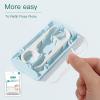 Blue Poratbel Travel Floss Pick Case,10 Count in Box,Ultra-Light Reusable Floss Dispenser,Super Portable for Everywhere,No Break No Shred Toothpicks Sticks,Pocket-Sized Flossers view 2