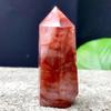AtkitS Natural Natural Red Glue Flower Crystal Single tip Point Crystal Column Wand Healing (Size : 900-1000g) view 4