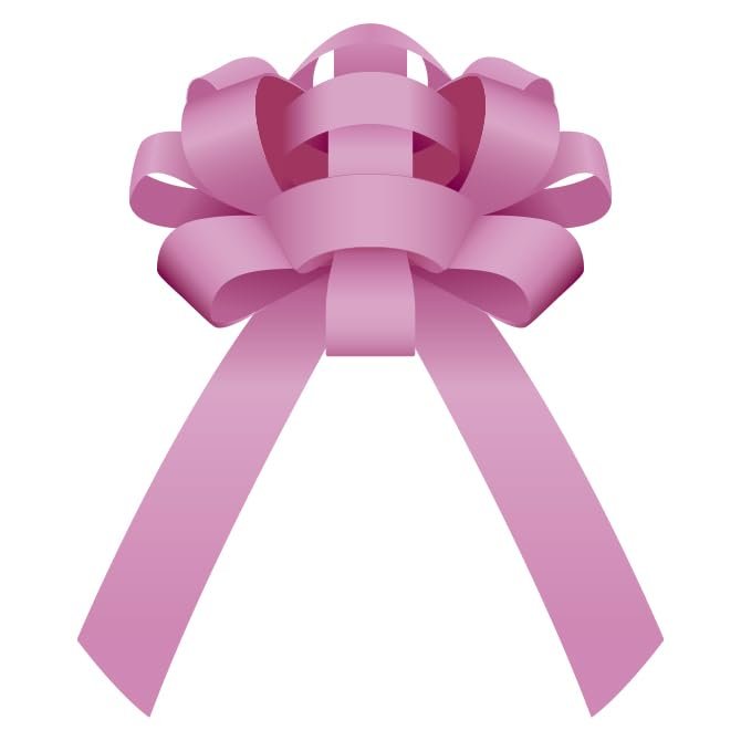 Premium Pink 30" L X 4 " W Giant Car Bow Magnetic Vinyl Bow, Pack 1