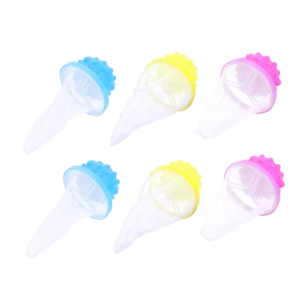 Angoily 6pcs Reusable Washing Machine Hair Catcher Mesh Pouch Filter Bag for Dryer Cleaner