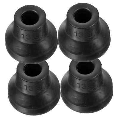 FRCOLOR 4pcs Thickened Pole Tip Covers Crutch Foot Pads Rubber Feet for Elderly Safety