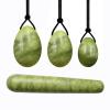 KAKAYE Yoni Eggs Tightening Ball Massage Natural Jade Yoni Wand for Women to Train Kegel Exercise(3pc No Drilled) view 3