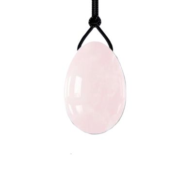 KAKAYE Natural Jade Yoni Egg Women Kegel Exerciser Stone Egg Tightening Ball Rose Quartz Kegel Eggs(No.4)