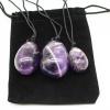 KAKAYE Amethyst Yoni Eggs Set Natural Jade Stone Crystal Yoni Wand Feminine Hygiene Kegel Ball Women Massage Exerciser(3pcs Set) view 1