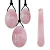 KAKAYE Natural Rose Quartz Yoni Egg Jade Eggs Women Kegel Exerciser Tightening Ball Crystal Yoni Wand Kegel Eggs(Set-White Box) view 2