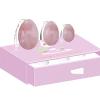 KAKAYE Natural Rose Quartz Yoni Egg Jade Eggs Women Kegel Exerciser Tightening Ball Crystal Yoni Wand Kegel Eggs(Set-White Box) view 3