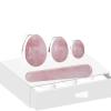KAKAYE Natural Rose Quartz Yoni Egg Jade Eggs Women Kegel Exerciser Tightening Ball Crystal Yoni Wand Kegel Eggs(Set-White Box) view 4