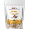 Jai Ho Certified Organic Kabuli Chana Garbanzo Beans 4 lb | Chickpeas Lentils | Indian Kabuli Chole Chana | USDA Organic | Non-GMO | Chemical-Free | Premium Quality Kosher (4 Pound, Kabuli Chana) view 1