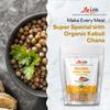 Jai Ho Certified Organic Kabuli Chana Garbanzo Beans 4 lb | Chickpeas Lentils | Indian Kabuli Chole Chana | USDA Organic | Non-GMO | Chemical-Free | Premium Quality Kosher (4 Pound, Kabuli Chana) view 4