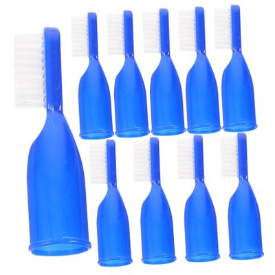FOMIYES 10pcs Portable Half Finger Toothbrush Prison Essentials Kit Small Toothbrushes
