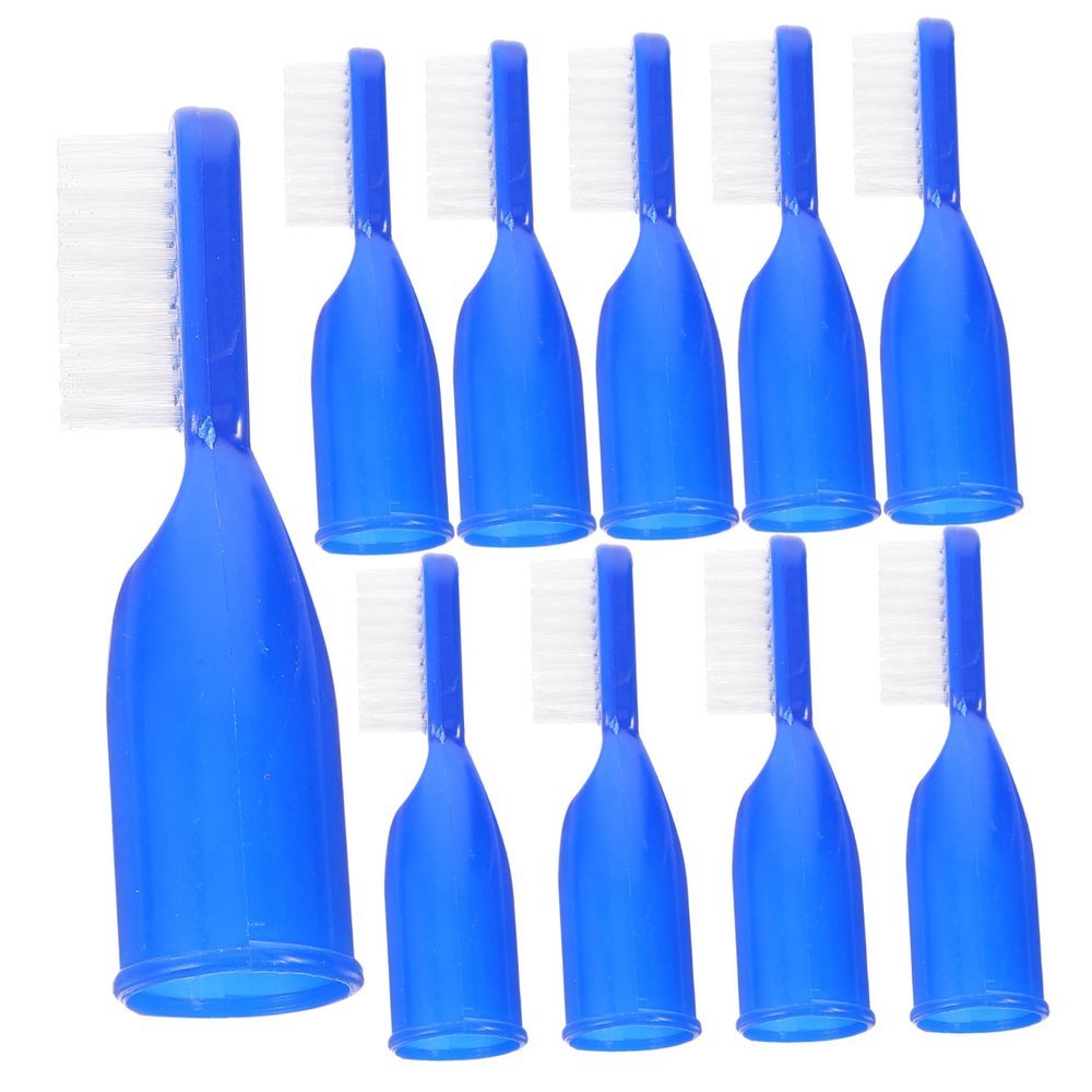 FOMIYES 10pcs Portable Half Finger Toothbrush Prison Essentials Kit Small Toothbrushes