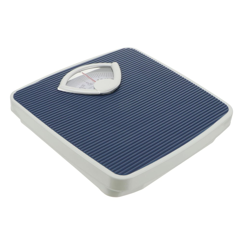 FRCOLOR Mechanical Body Weight Scale with Non-Slip Design for Safe and Comfortable Weighing Experience Home and Bath No Batteries Required Compact Dial Scale Blue