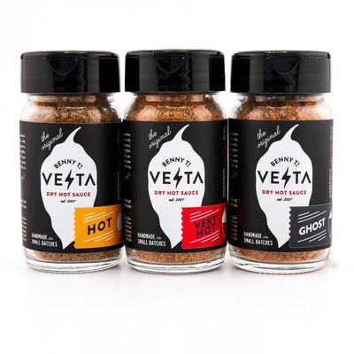 Benny T's Vesta - GIFT SET - Dry Hot Sauce (Hot, Very Hot, Ghost)