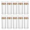 FOMIYES Acrylic Capsule Storage Bottles Set - 10 Clear Small Plastic Containers with Lids for Pills Food Travel & Kitchen Organization - Compact Airtight Design for Home Use view 1