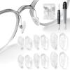 Dhoptical Eyeglasses Nose Pads,6 Pairs Standard Soft Silicone Air Chamber Eyeglass Nose Pads,12. 14, 16mm Each with 2 Pairs and 2 in 1 Functional Screwdrivers view 1