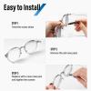 Dhoptical Eyeglasses Nose Pads,6 Pairs Standard Soft Silicone Air Chamber Eyeglass Nose Pads,12. 14, 16mm Each with 2 Pairs and 2 in 1 Functional Screwdrivers view 4