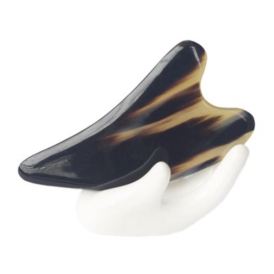 MAGICLULU Facial Massager Tool Natural Buffalo Horn Thick Scraping Board for Skin Care Massage Horn for