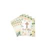 40Pcs Floral God Bless Napkins Baptism Cross Paper Napkins Religious Disposable Napkins First Communion Holy Christening Party Napkin for Christening Celebration Baby Shower Party(6.5 In) view 1