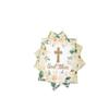 40Pcs Floral God Bless Napkins Baptism Cross Paper Napkins Religious Disposable Napkins First Communion Holy Christening Party Napkin for Christening Celebration Baby Shower Party(6.5 In) view 2