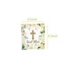 40Pcs Floral God Bless Napkins Baptism Cross Paper Napkins Religious Disposable Napkins First Communion Holy Christening Party Napkin for Christening Celebration Baby Shower Party(6.5 In) view 3