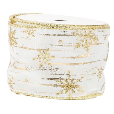 NineLife Basics 6cm Wide Christmas Ribbon Bows Decorative Wrap Festive Decor for Christmas Tree and Party Decorations