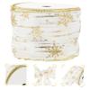 NineLife Basics 6cm Wide Christmas Ribbon Bows Decorative Wrap Festive Decor for Christmas Tree and Party Decorations view 2