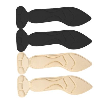 2pairs High Heel Insoles for Women Breathable Sweat-Absorbent Cushions Soft Sponge Foot Pads for Comfort All Shoes
