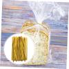 FRCOLOR 800pcs Gold Zip Ties Twist Ties for Bread Candy Bags Reusable Wrapping for Party Treat Bags Shiny Festive view 2